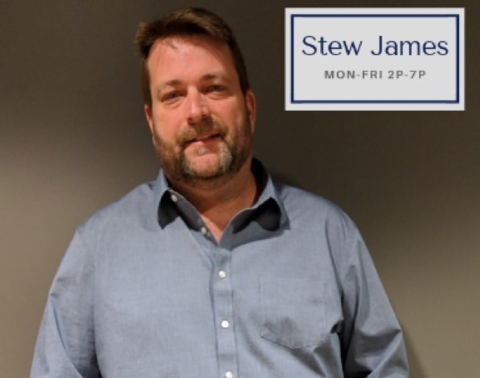 Image Title: Stew James  Weekdays 2PM - 7PM